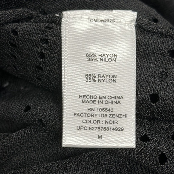 Catherine Malandrino  Paris Inspired Black Dress,  lined with tan slip, M, NWT - Picture 10 of 10